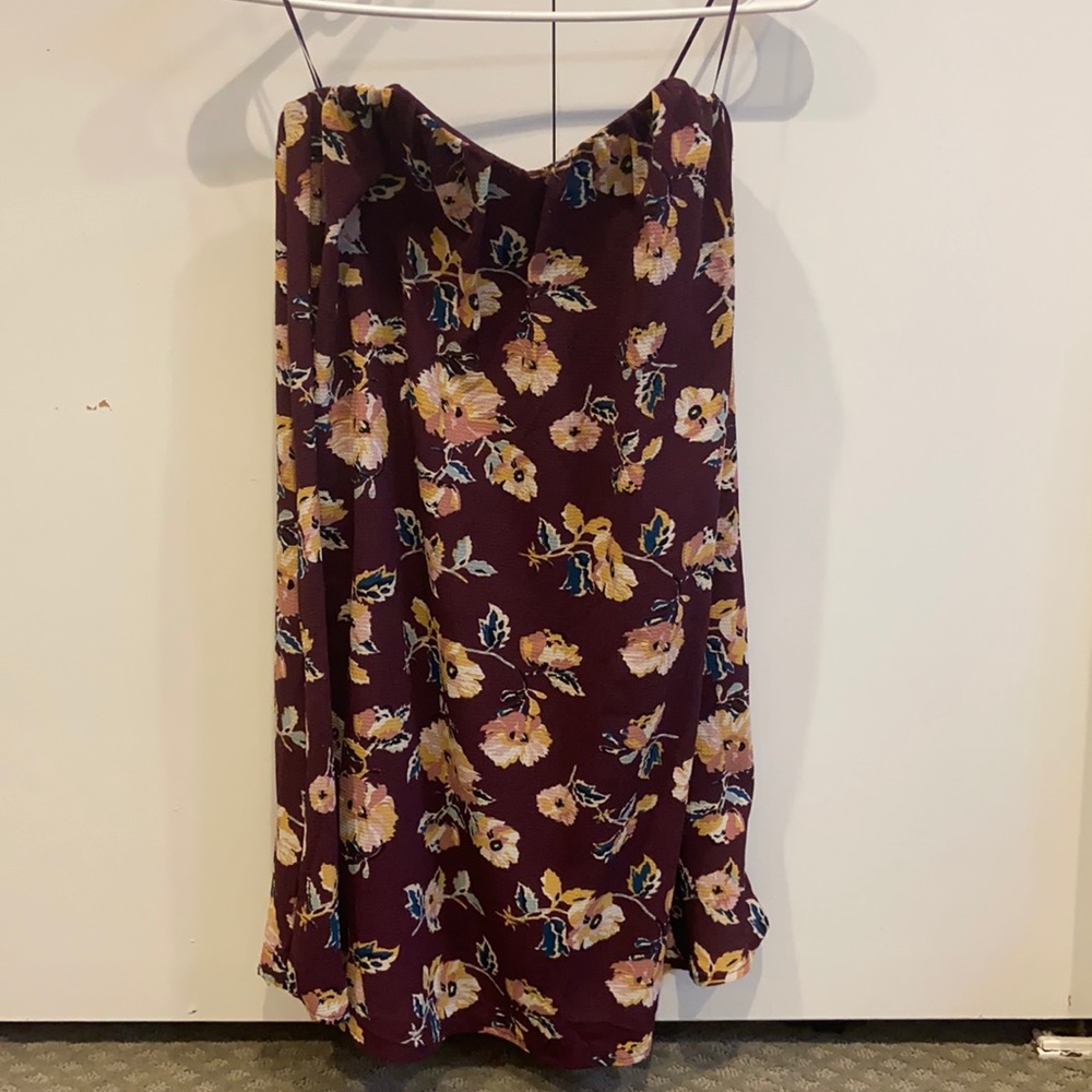 Strapless cocktail dress
